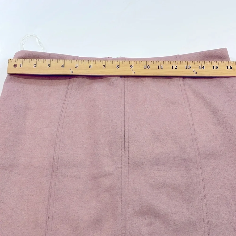 Shinestar Pink Faux Suede Mini Skirt Women’s Sz L